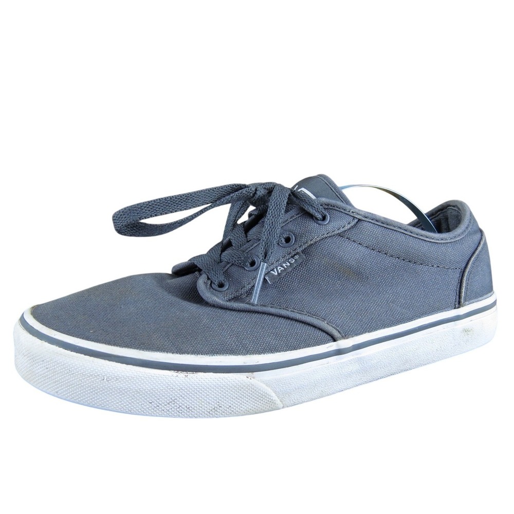 VANS Sneaker Skateboarding Boys Y 6 Medium Athletic Gray Fabric Lace Up